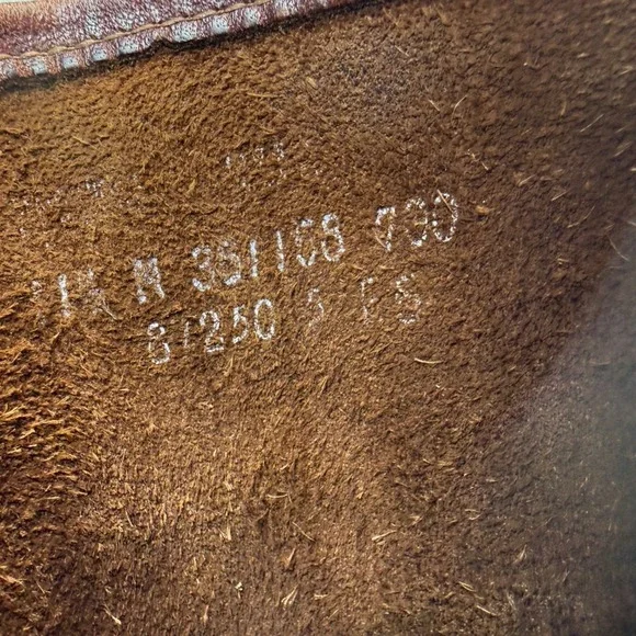 Frye Nash Roper Boots Square Toe Mens 11.5 N Vintage Brown Pebbled Leather